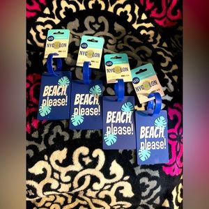 4 “Beach Please” Luggage Tags by GottaGo